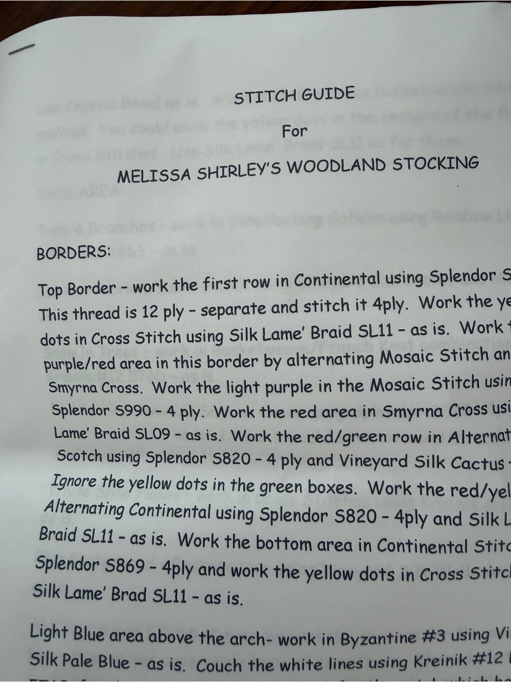 Needlepoint XL stocking- threads, guide and frame - Picture 2 of 6
